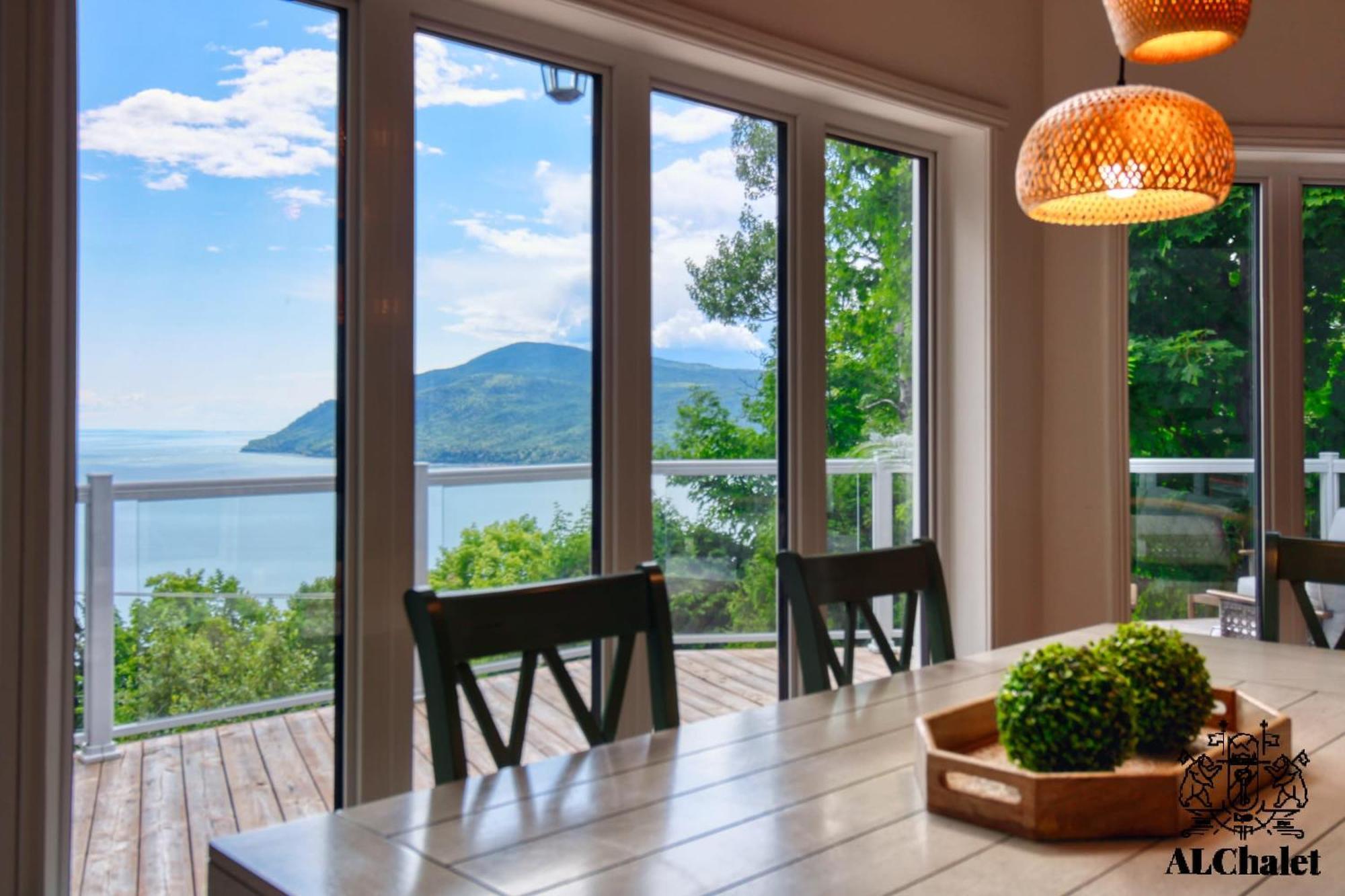 Aelpha-M - Magnifique Vue Sur Le Fleuve Villa Baie-Saint-Paul Eksteriør billede